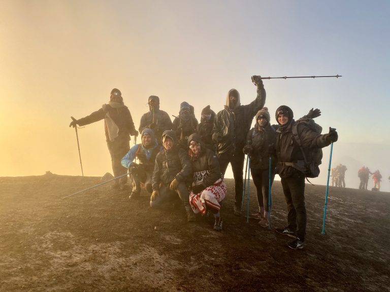 Summit of Acatenango Volcano in Guatemala