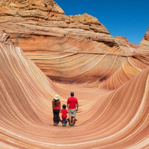 Stunning wave rock canyon