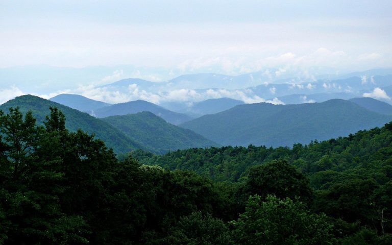 Blue ridge mountains got their name from the blue mist indigenous people saw coming off of distant mountains