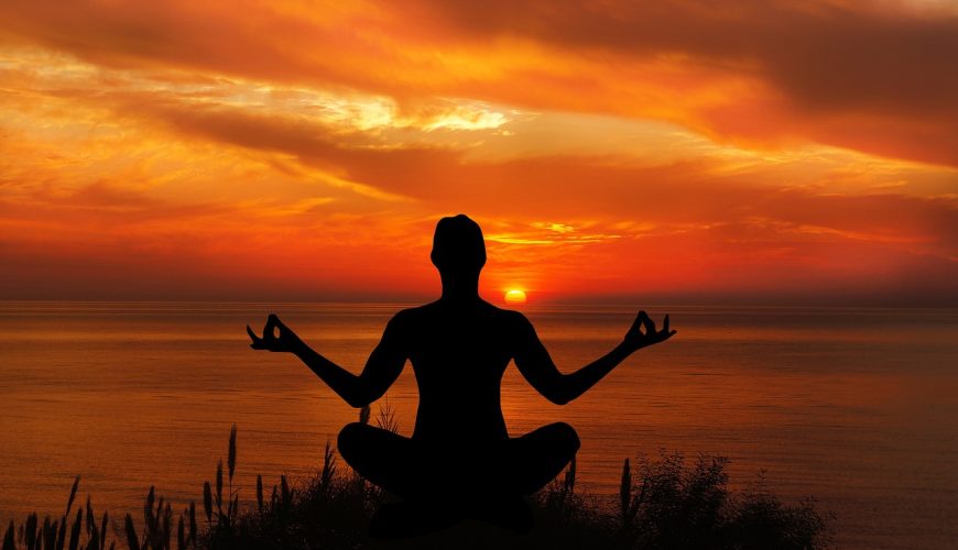 nature yoga with sunset in background isa perfect accessible activity