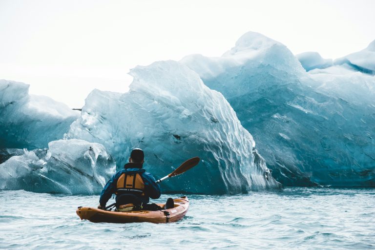 Glacier kayaking is a great Alaska travel adventure