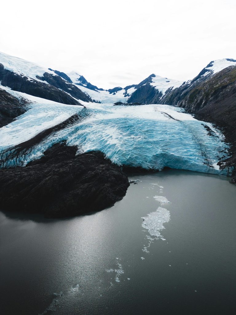 portage glacier is a popular glacier tour location in alaska