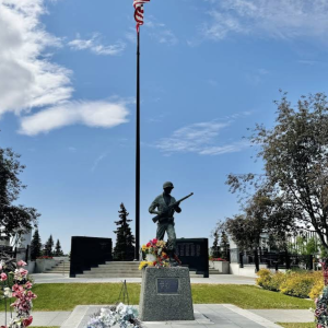 WWII Soldier Statue